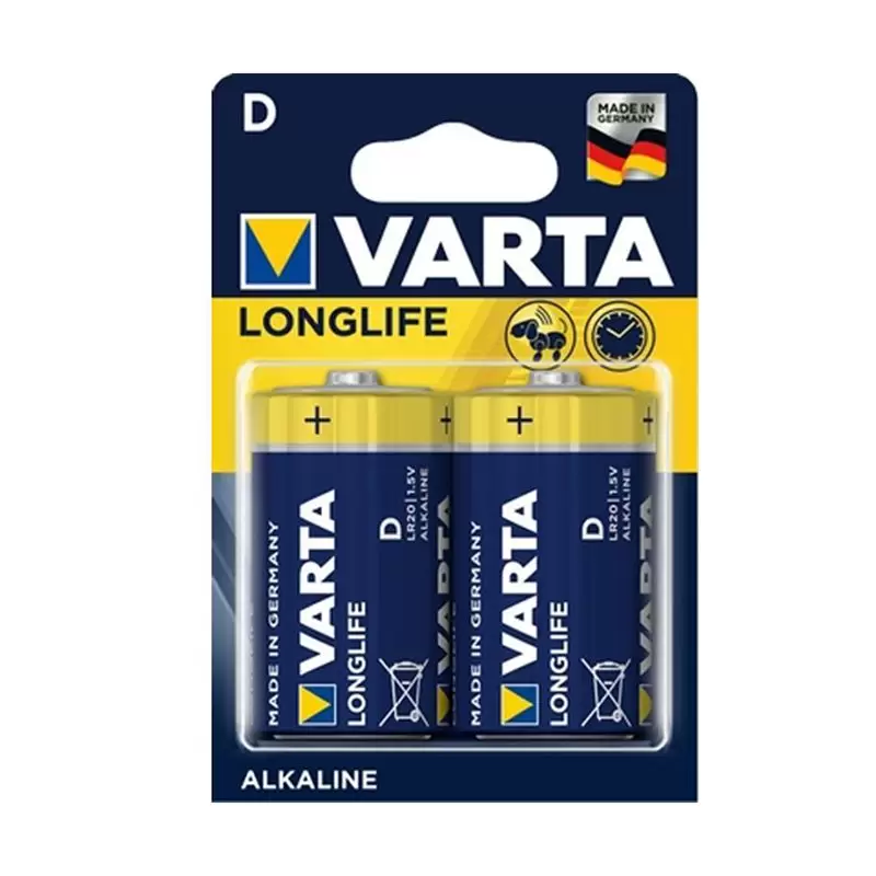 ΜΠΑΤΑΡΙΑ  ΑΛΚΑΛΙΚΗ VARTA LONG LIFE EXTRA D (2ΤΕΜ.)  33388