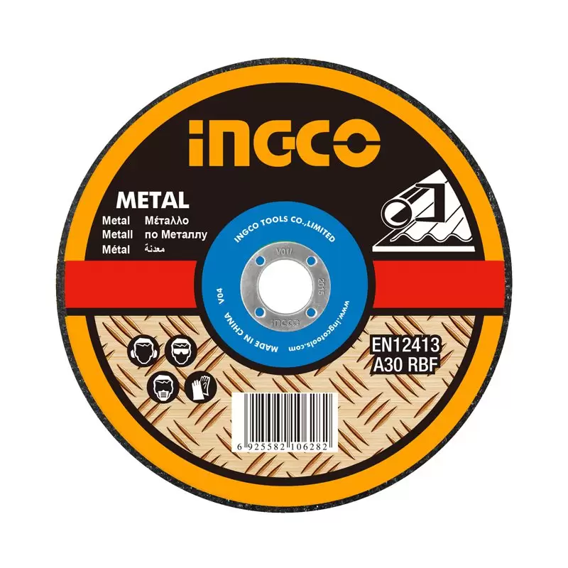 ΔΙΣΚΟΙ ΚΟΠΗΣ ΣΙΔΗΡΟΥ INOX-METAL INGCO  Kουτ.10τεμ. 115mmX1.2mm  MCD121155