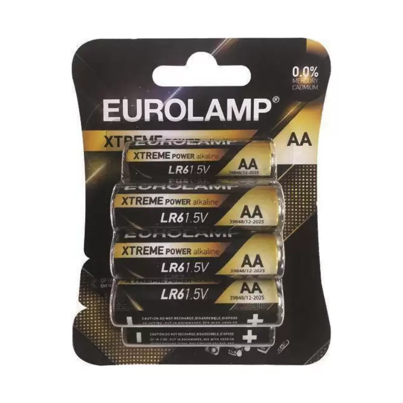 ΜΠΑΤΑΡΙΑ ΑΛΚΑΛΙΚΗ  EUROLAMP 1.5 V ΑΑ  LR03 (πακ.8τεμ.) 147-24126