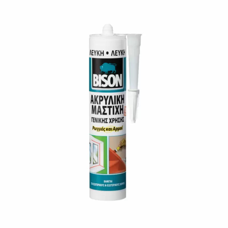 ΑΚΡΥΛΙΚΟΣ ΣΤΟΚΟΣ BISON ΓΕΝ.ΧΡΗΣ. ΛΕΥΚΟΣ 300ml TR  6306906  66913