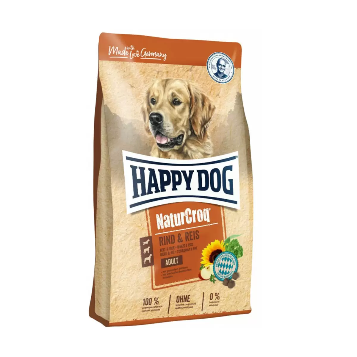 ΣΚΥΛΟΤΡΟΦΗ  HAPPY DOG NATURΕ CROQ  RIND & REIS 1kgr