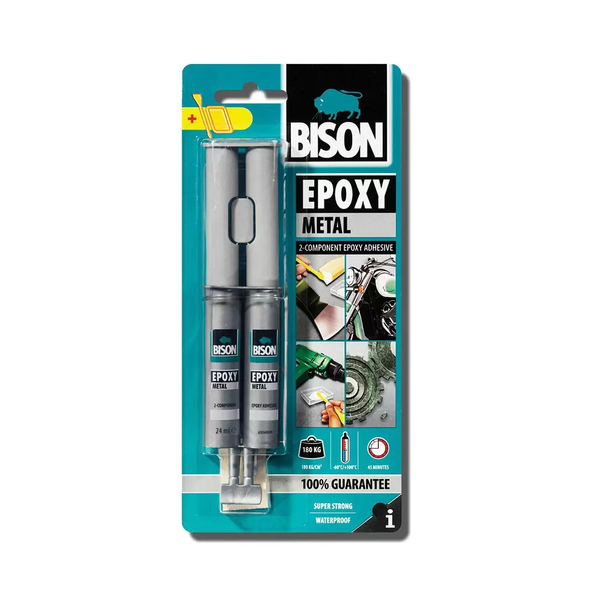 ΚΟΛΛΑ ΕΠΟΞΙΚΗ BISON EPOXY METAL 24ml GB12 66628