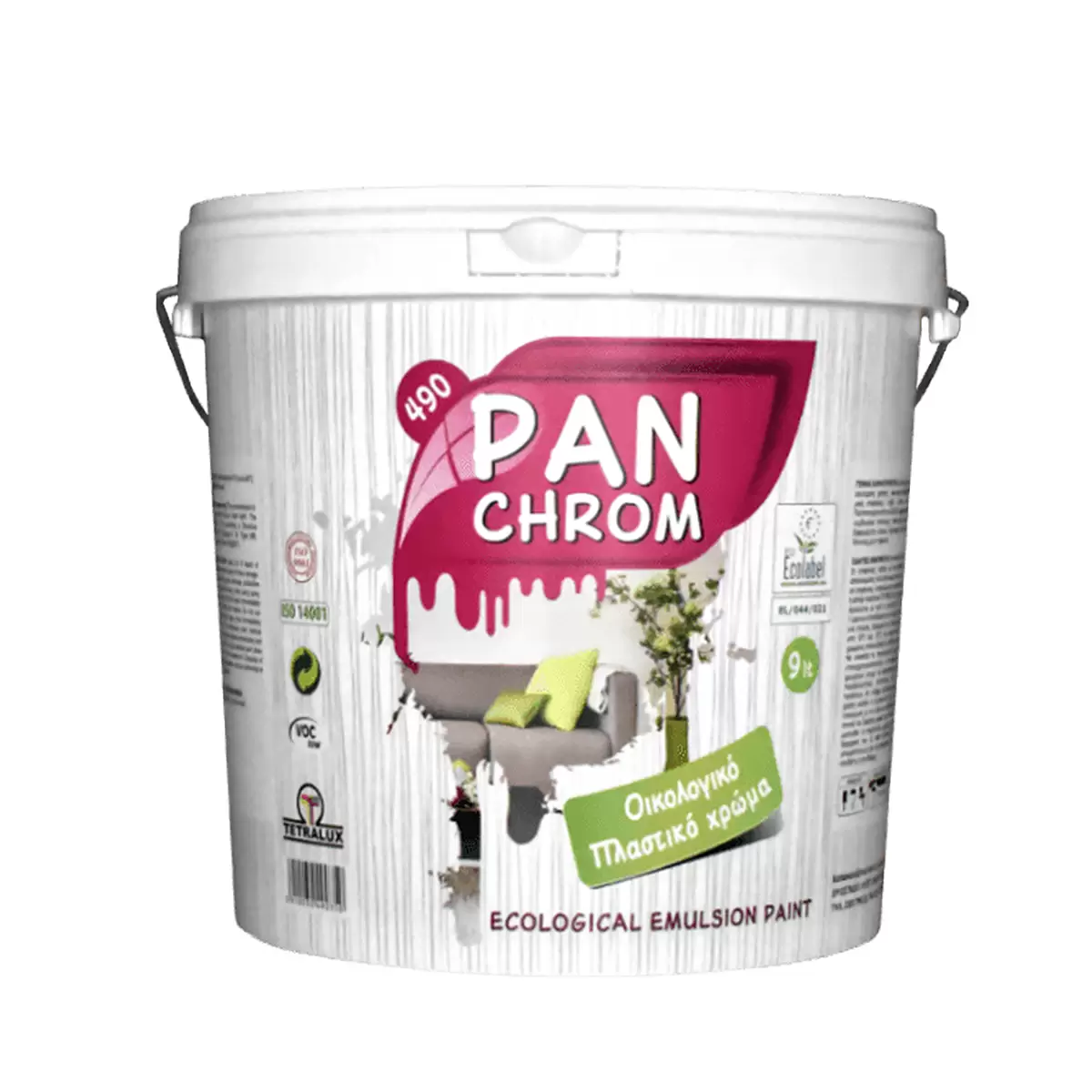 ΠΛΑΣΤΙΚΟ ΛΕΥΚΟ PAN CHROM Νο490 0,750ilt