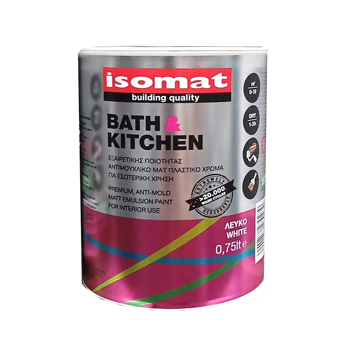 ISOMAT Bath & Κitchen ΛΕΥΚΟ ΠΛΑΣΤΙΚΟ ΛΕΥΚΟ