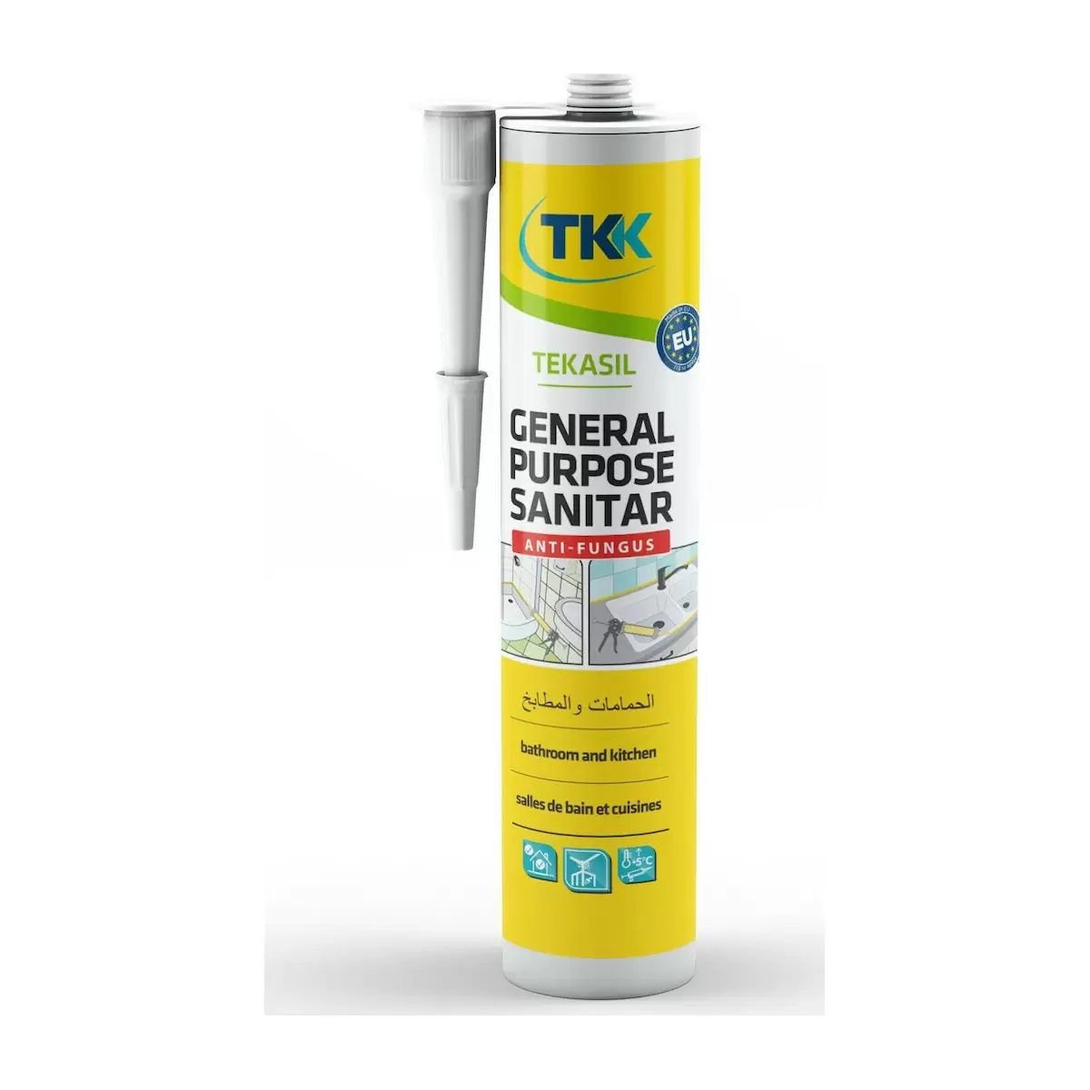 ΣΙΛΙΚΟΝΗ SANITARY GENERAL PURP TEKASIL ΔΙΑΦΑΝΗ 280ML