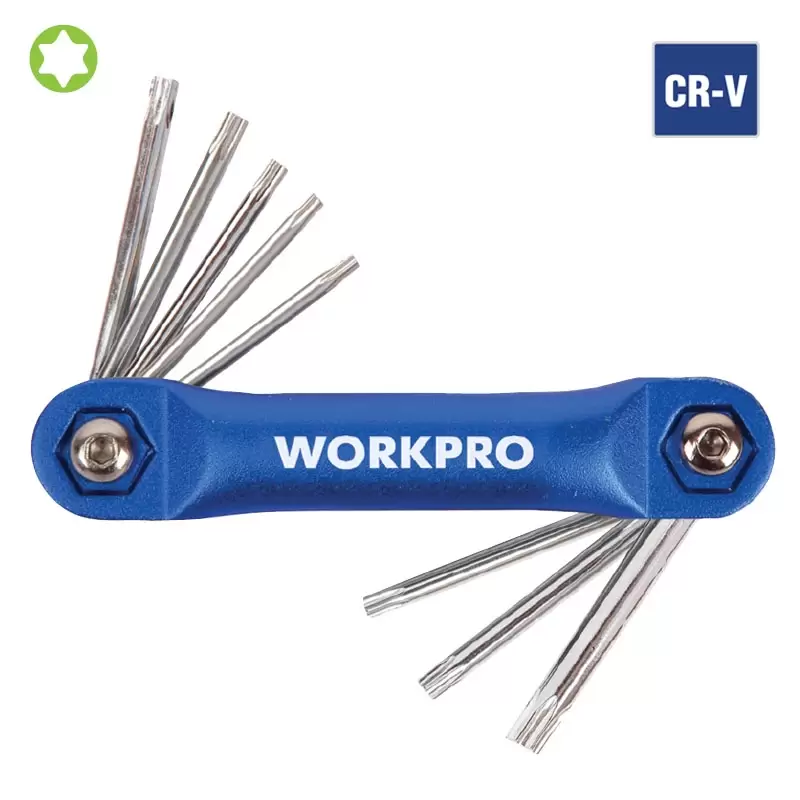 ΚΛΕΙΔΙΑ  TORX  ΣΕΤ ΣΟΥΓΙΑΣ ΚΙΤ. WORKPRO  8ΤΕΜ