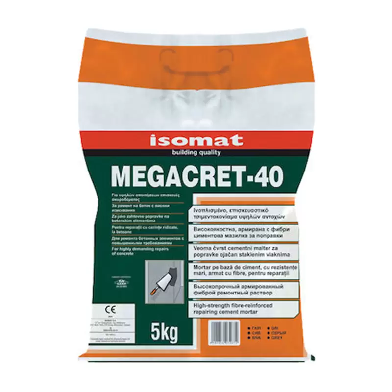 MEGACRET 40 ΕΠΙΣΚΕΥ. ΤΣΙΜΕΝΤΟΚΟΝ. ISOMAT ΓΚΡΙ 5kg