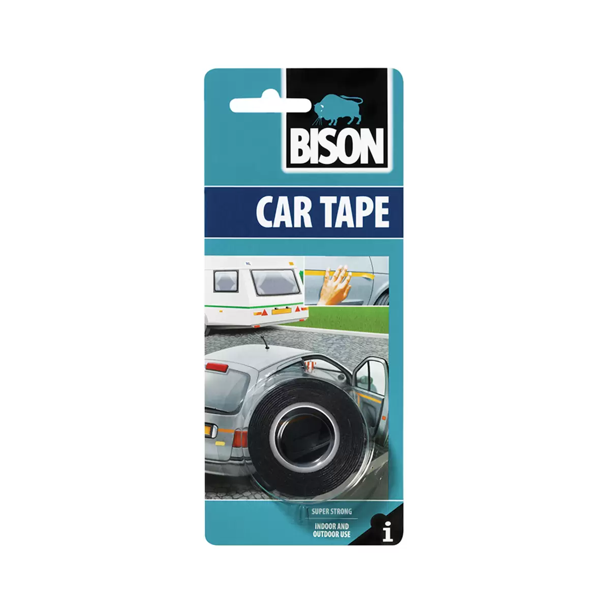 ΤΑΙΝΙΑ ΔΙΠΛΗΣ ΟΨΕΩΣ  BISON CAR TAPE 1.5mX19mm BL.TW12