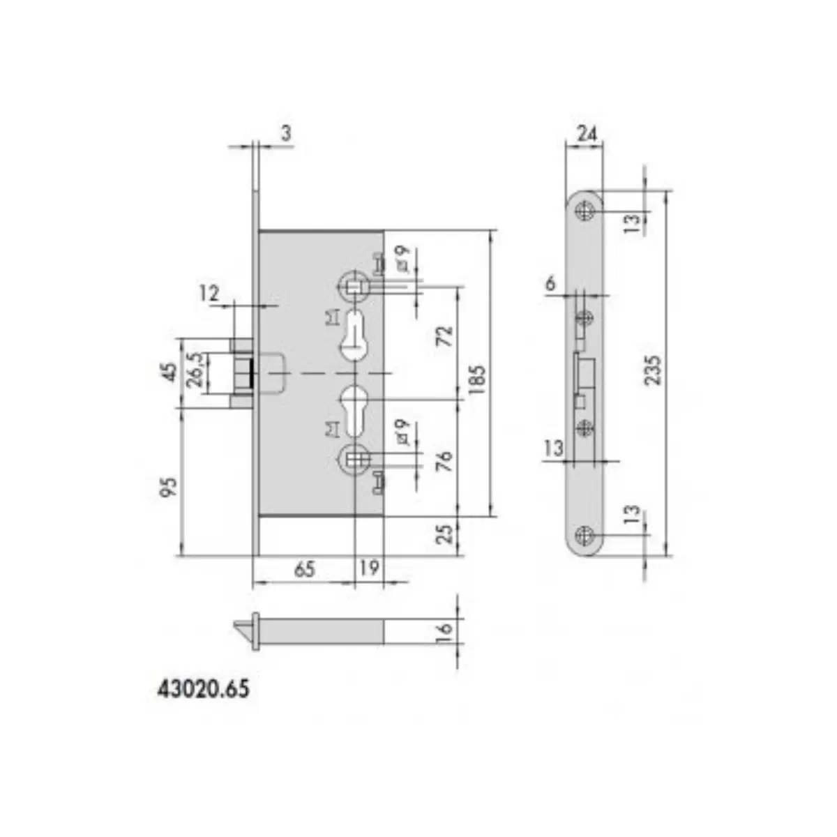 CISA ΚΛΕΙΔΑΡΙΑ  ΠΥΡΑΣΦΑΛΕΙΑΣ 43020-65