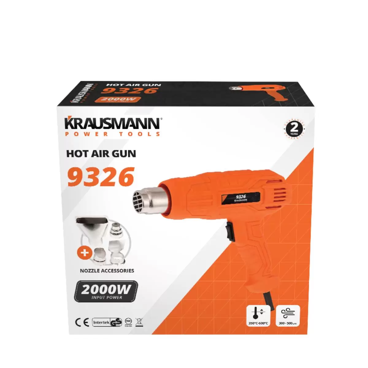 Πιστόλι Θερμού Αέρα KRAUSMANN 2000W (9330)