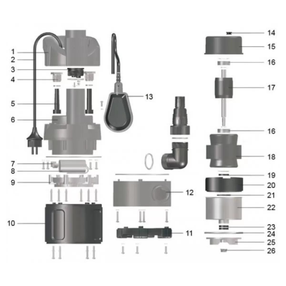 ΥΠΟΒΡΥΧΙΑ ΑΝΤΛΙΑ ΛΥΜΑΤΩΝ LEO-LEPONO LKS-750PW