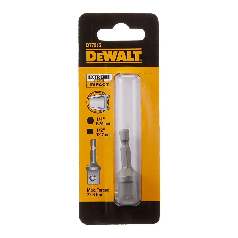 ΑΝΤΑΠΤΟΡΑΣ  ΚΡΟΥΣΤ. ΚΑΤΣΑΒ. IMPACT DEWALT 1/4” ΣΕ 1/2” DT7512   31313