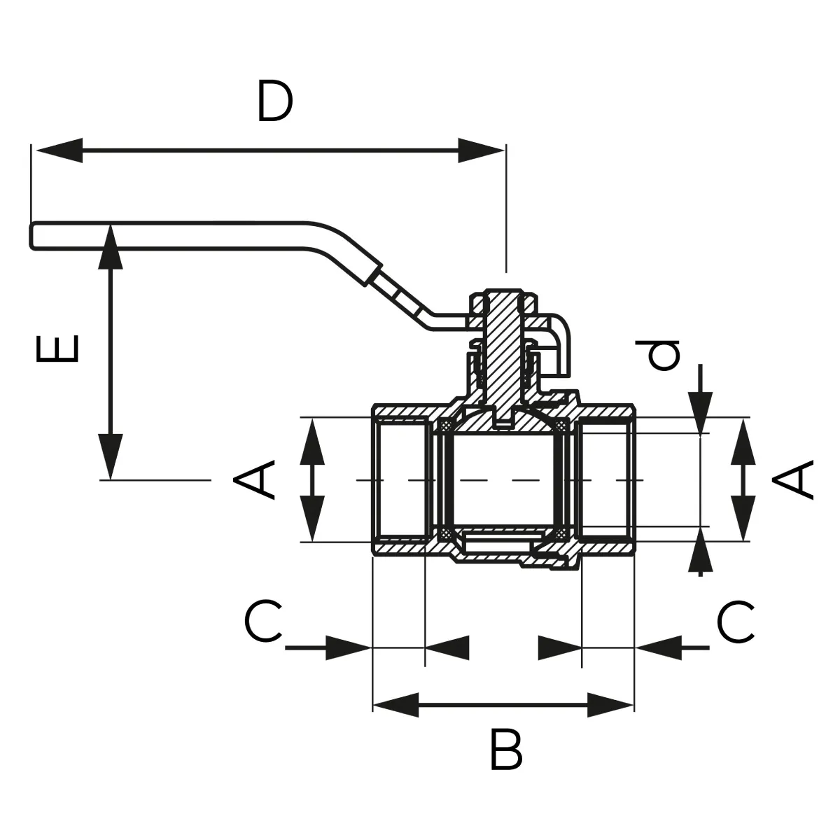 ΒΑΝΑ ΣΦΑΙΡΙΚΟΣ ΔΙΑΚΟΠΤΗΣ Θ-Θ PN30 POWER FERRO