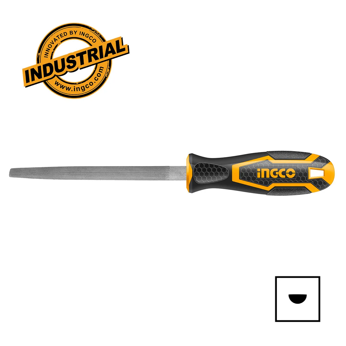 ΛΙΜΑ HMIΣΤΡΟΓΓΥΛΗ 200ΜΜ 8” ΜΕ ΛΑΒΗ INGCO HSHF088