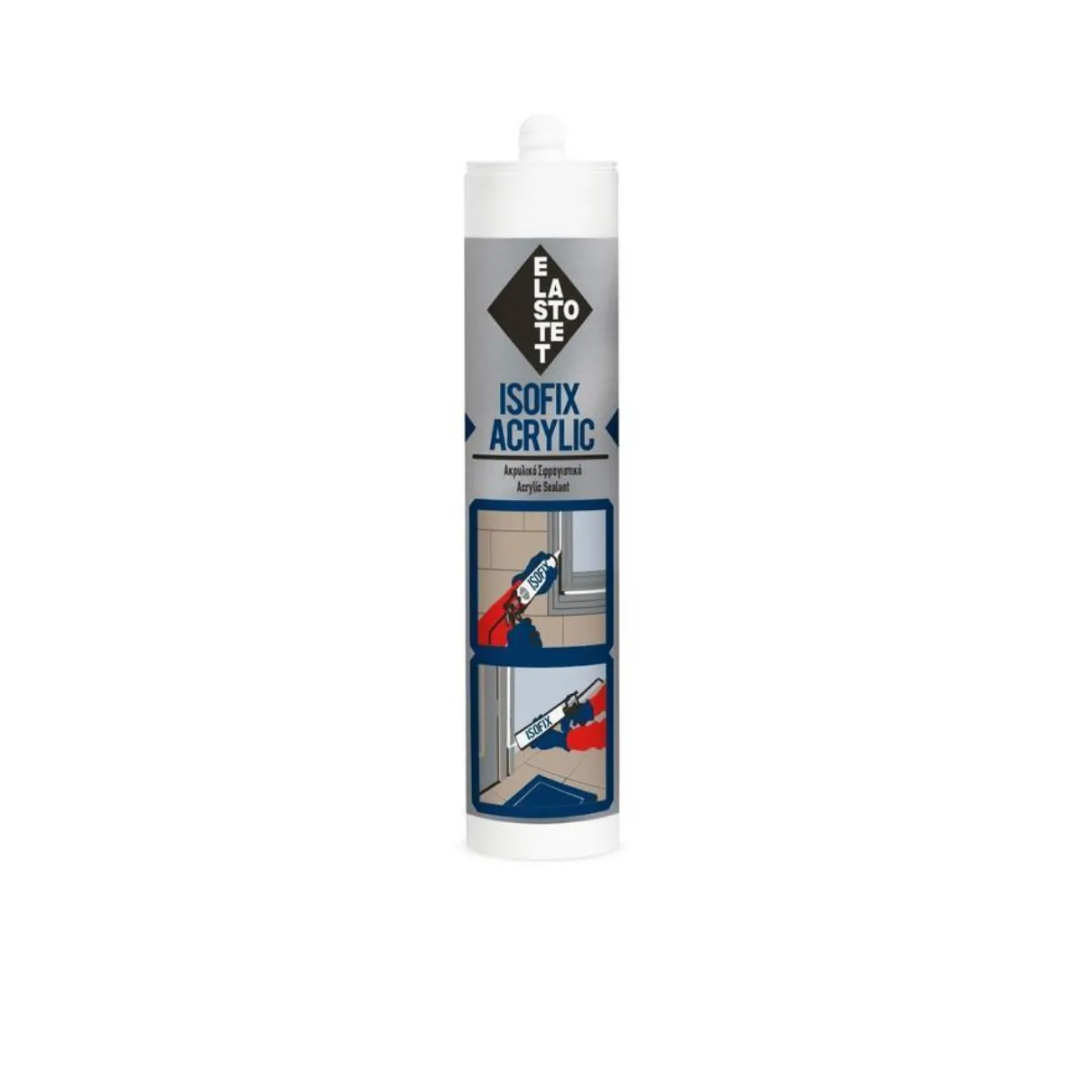 ΑΚΡΥΛΙΚΟΣ ΣΤΟΚΟΣ ISOFIX ACRYLIC ELASTOTET ΛΕΥΚΟΣ 260ML