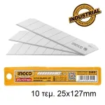 ΛΑΜΕΣ ΑΝΤΑΛΛΑΚΤΙΚΕΣ ΜΑΧΑΙΡΙΩΝ  25mmX127mm 10ΤΕΜ Super INGCO HKNSB2501