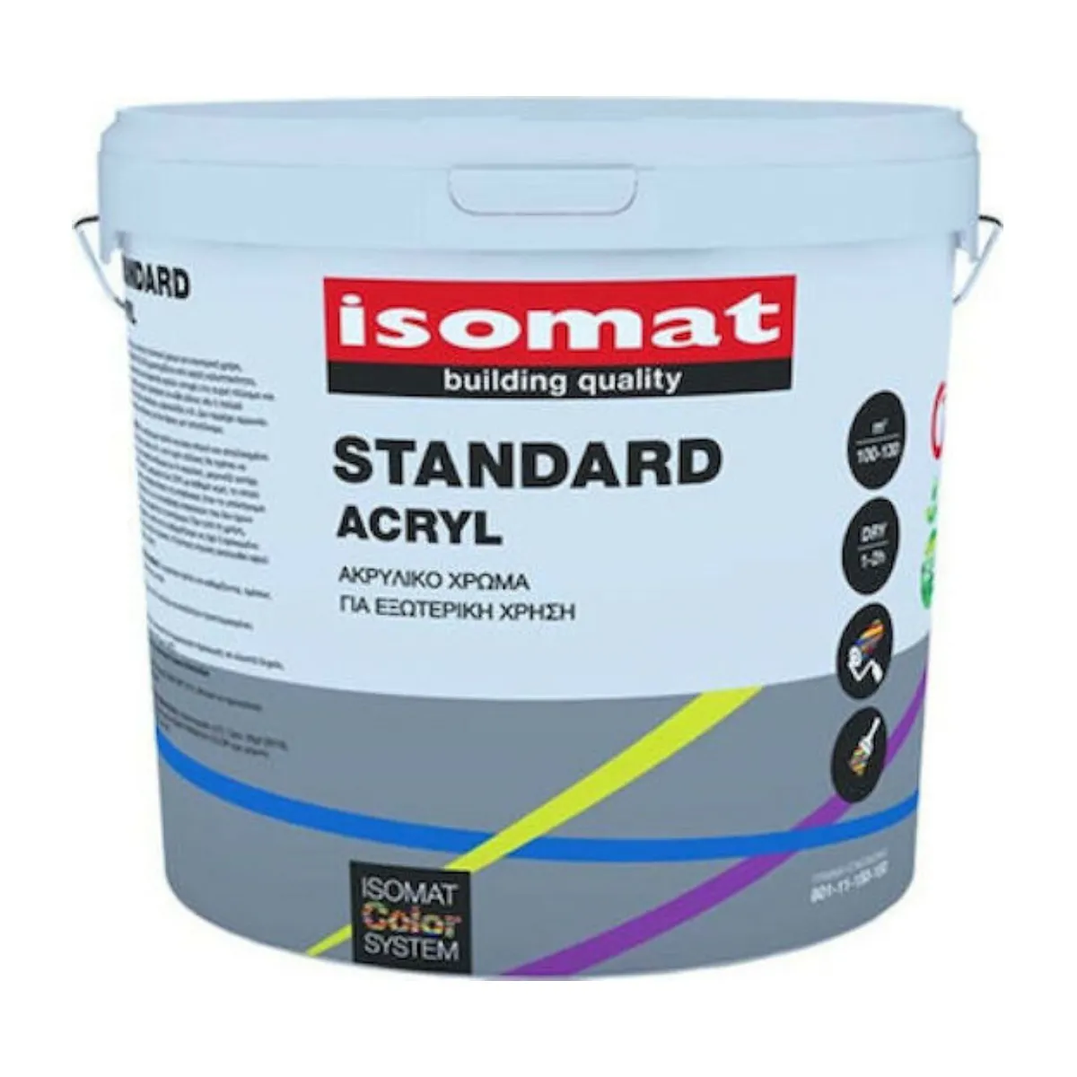 ISOMAT STANDARD ACRYL ΛΕΥΚΟ  ΔΟΧ.9LIT