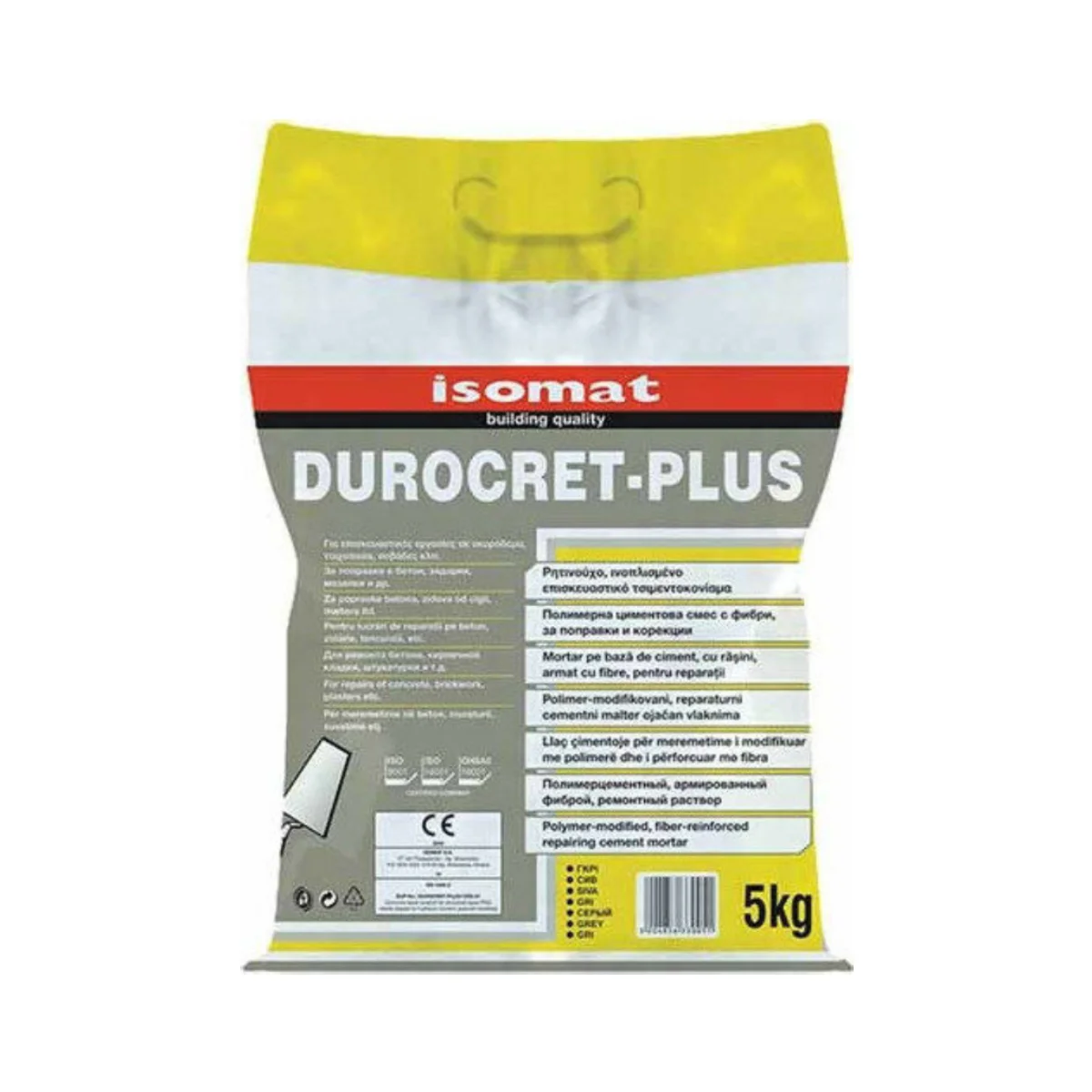 DUROCRET PLUS ΡΗΤΙΝΟΥΧΟ ΕΠΙΣΚΕΥ. ΤΣΙΜΕΝΤΟΚ. ΓΚΡΙ ISOMAT