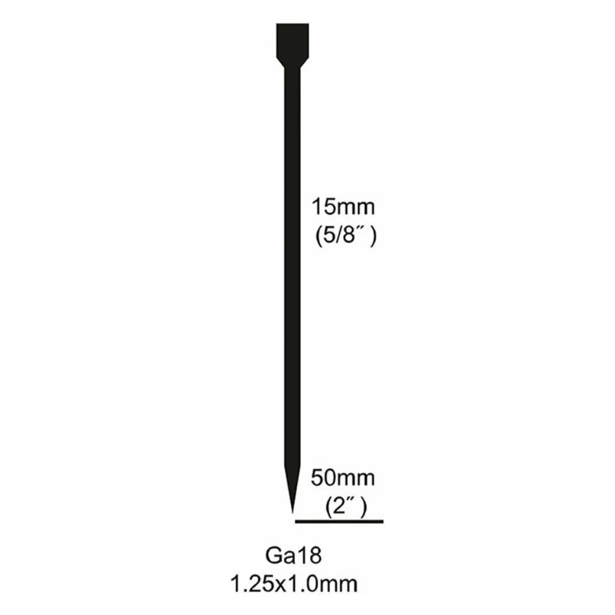 ΑΕΡΟΣ ΚΑΡΦΩΤΙΚΟ  ΚΑΡΦΙΩΝ  Φ2,2mm-18-64mm  INGCO   ACN18641