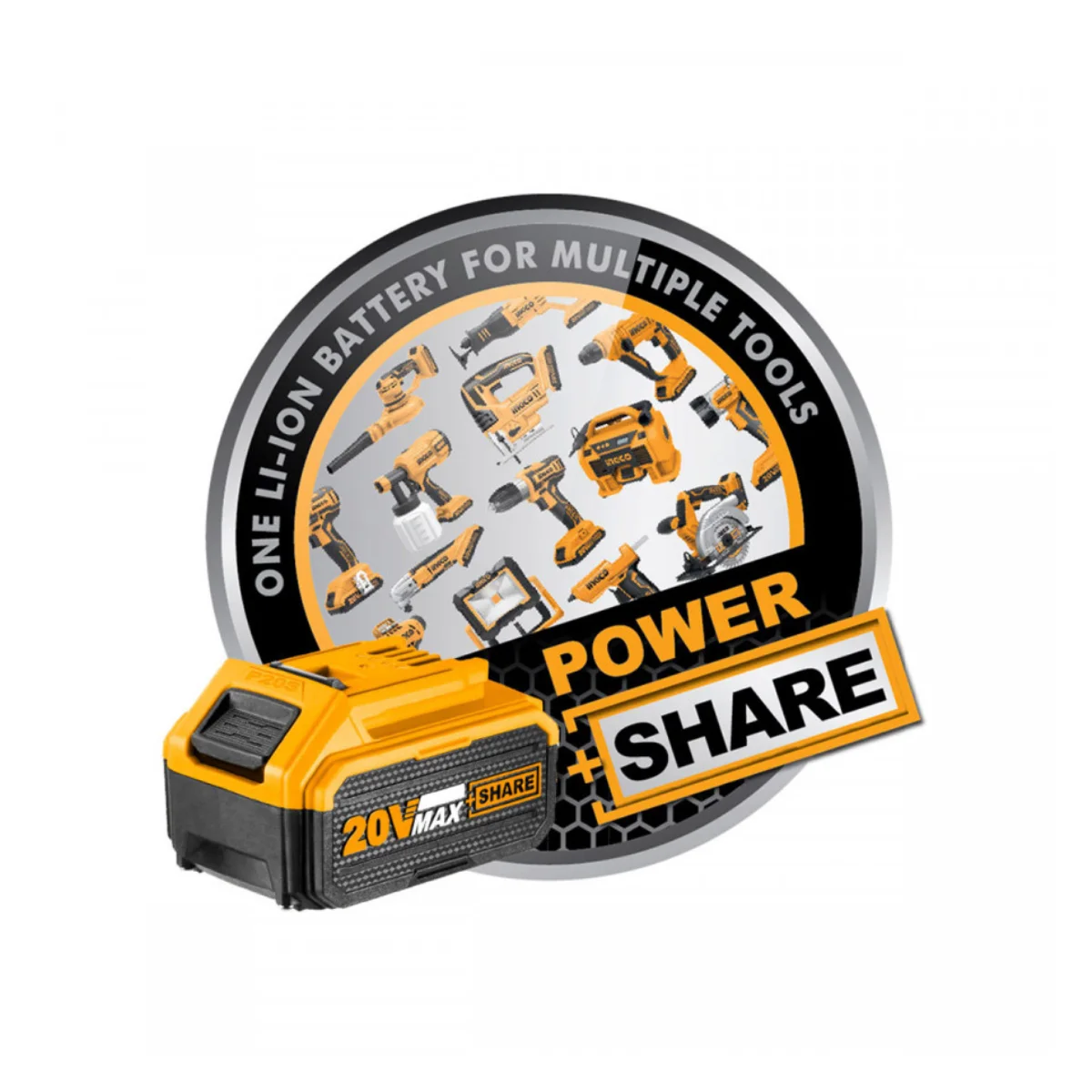 Μπαταρία INGCO FBLI2060 20V 6.0Ah Li-ion