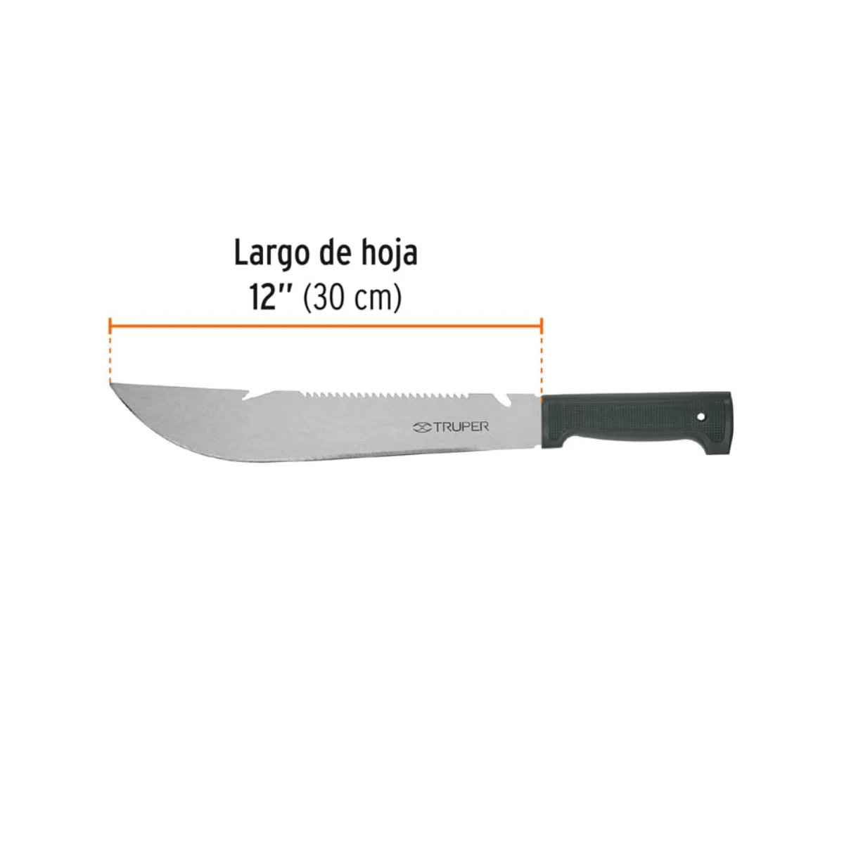 Ματσέτα Ράμπο TRUPER T460-12XB 30cm (12″) με Πριονωτή Ράχη & Θήκη