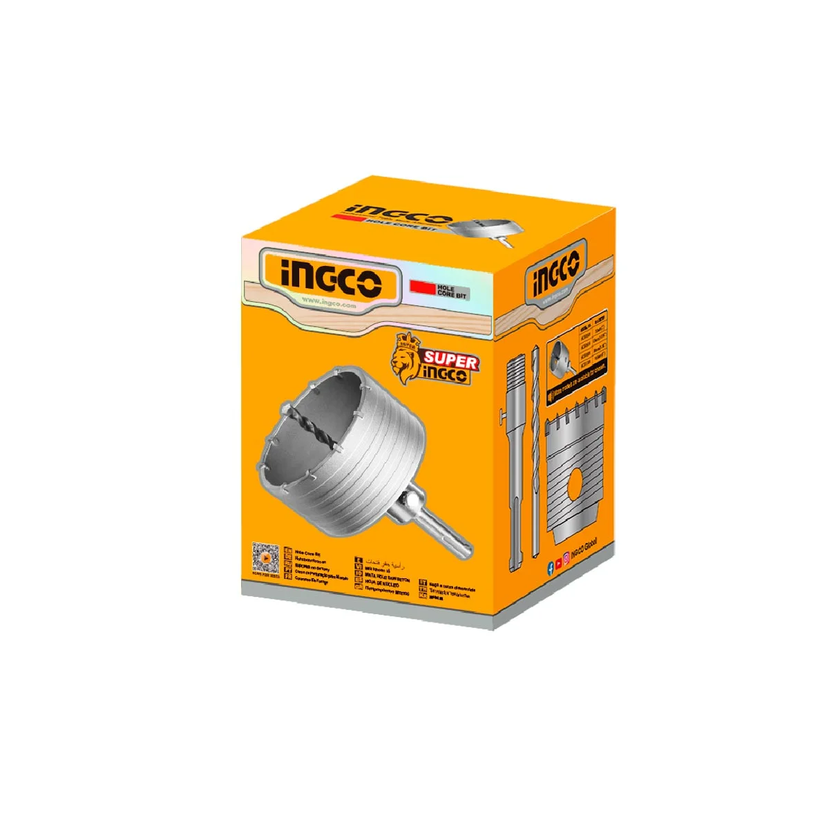 Ποτηροτρύπανο Μπετού – Τούβλου INGCO HCB1001 100mm SDS Plus