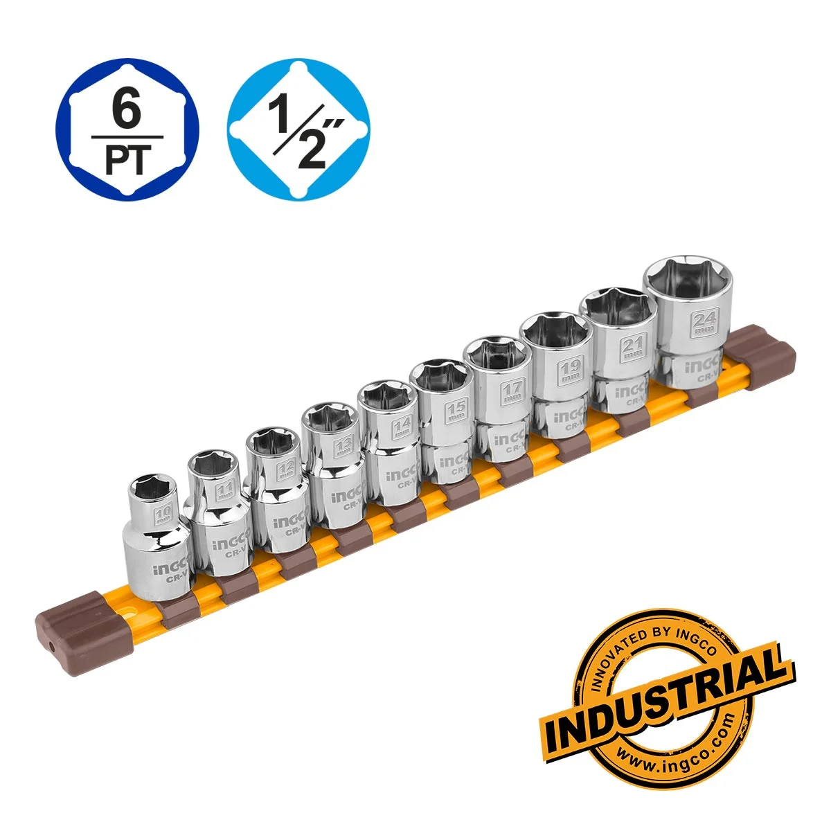 ΣΕΤ ΚΑΡΥΔΑΚΙΑ 1/2” 10TΜΧ Super INGCO  HKTS12103