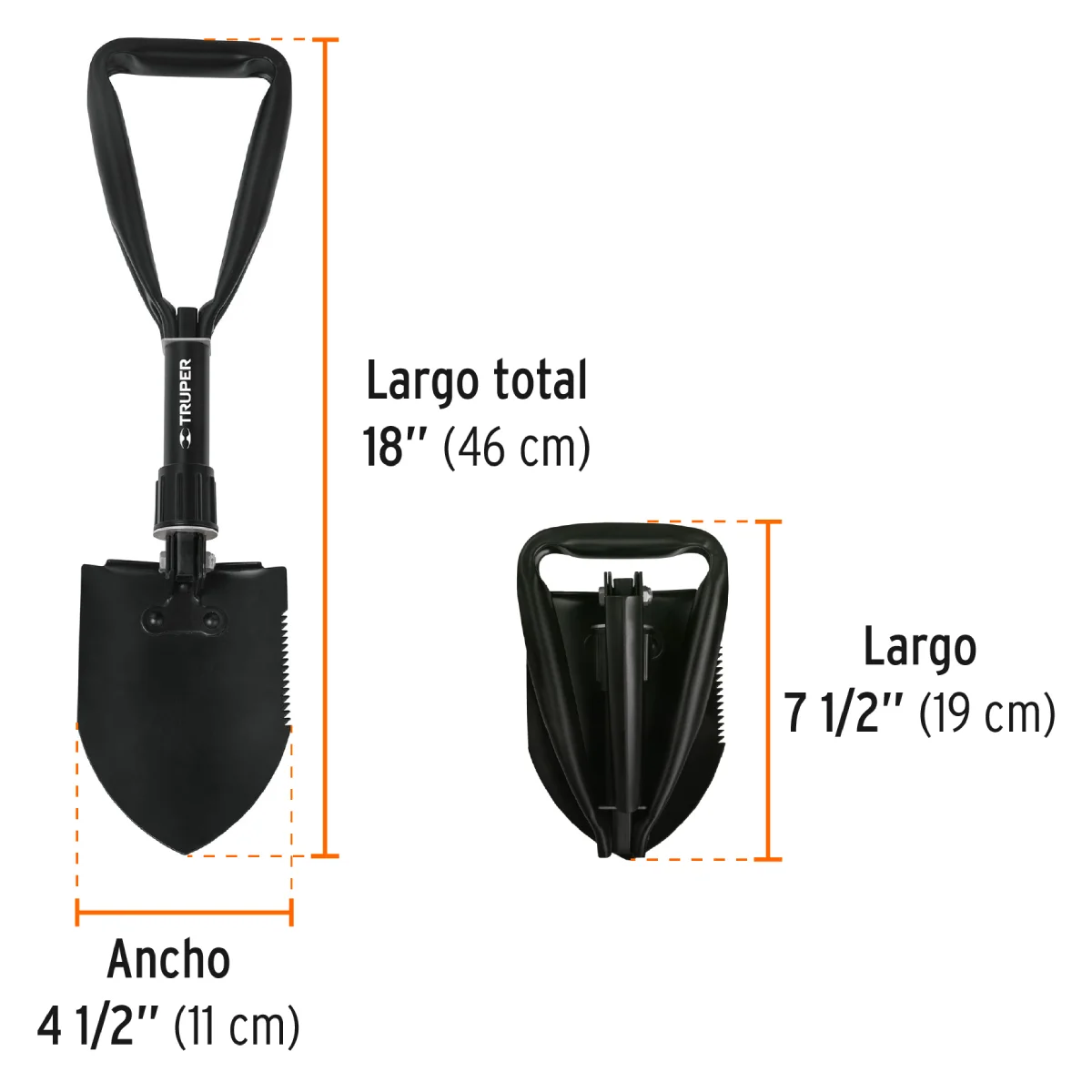 ΦΤΥΑΡΑΚΙ ΠΤΥΟΣΚΑΠΑΝΟ 46cm 4 IN 1 TRUPER   PLE-18