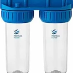 ΔΙΠΛΗ ΣΥΣΚΕΥΗ ΦΙΛΤΡΟΥ 3Μ ΔΙΑΦΑΝΗ ΠΛΑΣΤΙΚΗ 10″-3/4″ ΣΚΕΤΗ