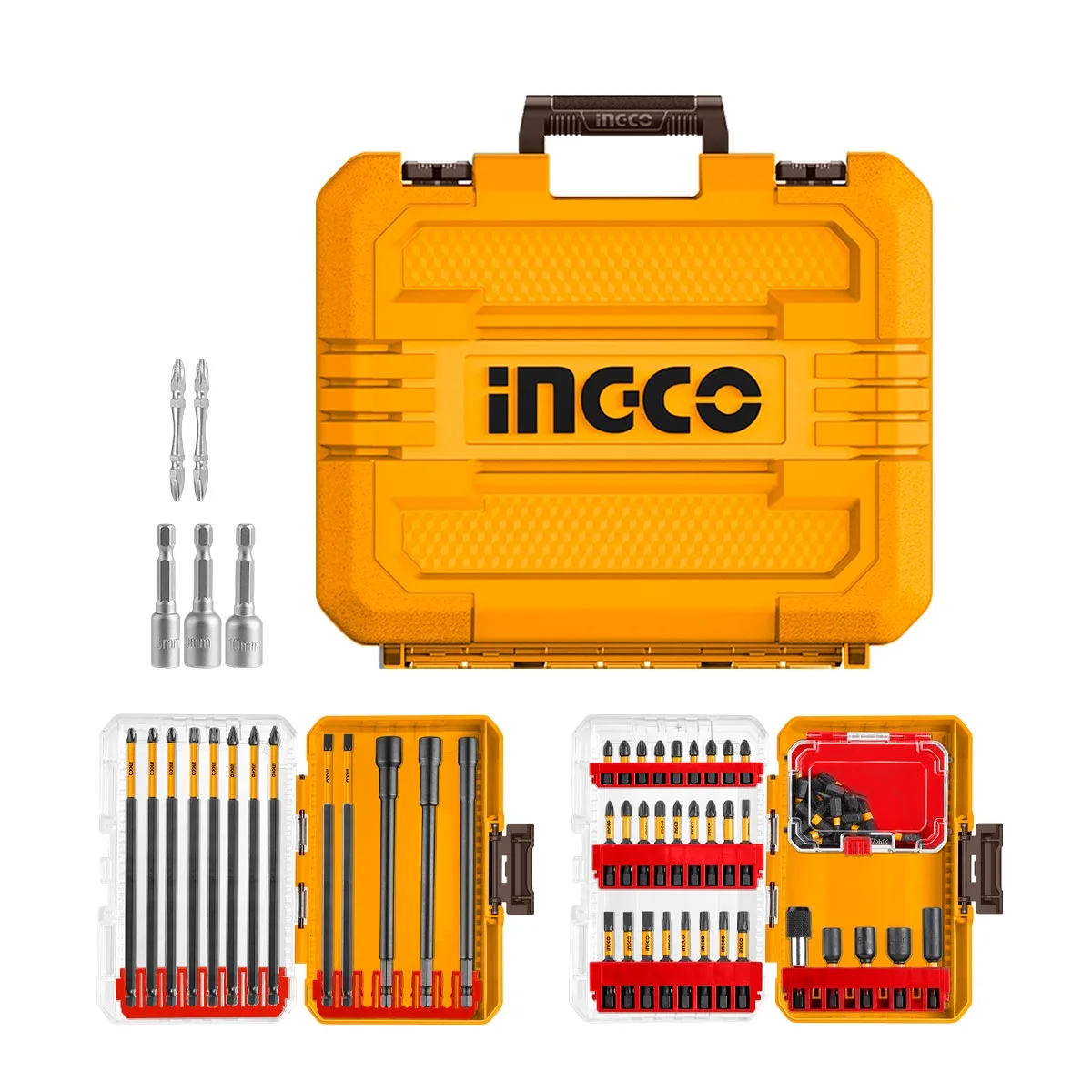 Κατσαβίδι Παλμικό Μπαταρίας Επαγγελματικό INGCO 20V 285Nm COSLI250784E (Brushless) με 2 Σετ Μύτες Impact