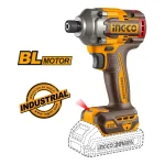 Κατσαβίδι Παλμικό Μπαταρίας Επαγγελματικό INGCO 20V 285Nm COSLI250784E (Brushless) με 2 Σετ Μύτες Impact