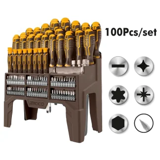 ΚΑΤΣΑΒΙΔΙΑ ΣΕΤ  100τεμ. ΣΕ ΣΤΑΝΤ   INGCO  HKSD10028
