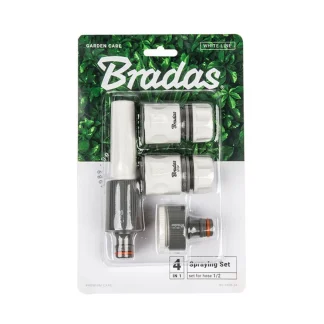 Εξαρτήματα Ποτίσματος Σέτ 4 τεμ. 1/2'' White Line Bradas WL-5500-12