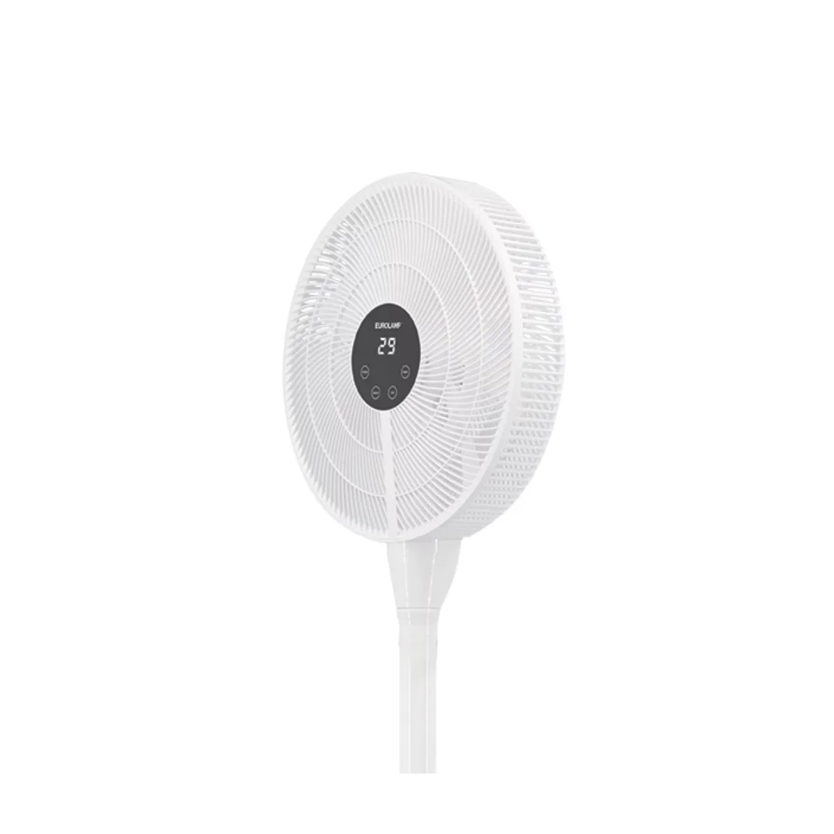 Ανεμιστήρας με Ορθοστάτη DC Μοτέρ Eurolamp 25W Λευκός Φ40 με 2 Ύψη & Κοντρόλ 300-20020