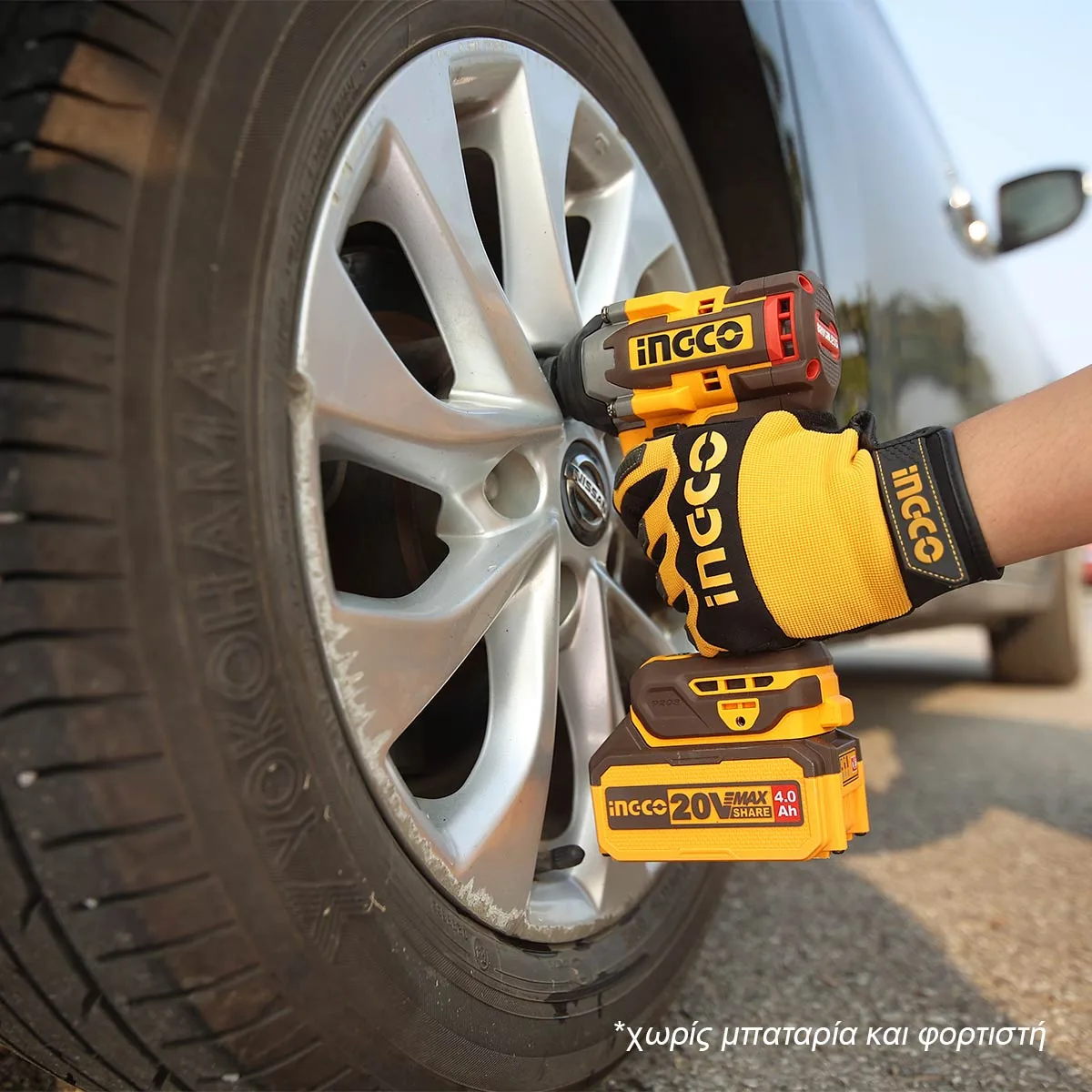 Κρουστικό Μπουλονόκλειδο Μπαταρίας INGCO 20V Brushless 500Nm CIWLI20501 Solo Industrial